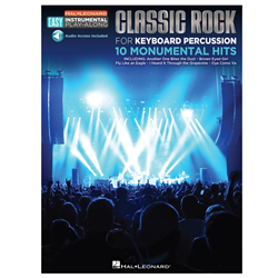 Hal Leonard HL122208 Classic Rock For Keyboard Percussion 10 Monumental Hits