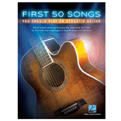 Hal Leonard HL131209 First 50 Songs You Should Play On Acoustic Guitar