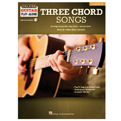 Hal Leonard HL278488 Three Chord Songs Deluxe Guitar Play-Along w/AA