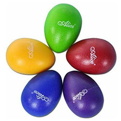 Alice EGG Single Shaker Egg Maraca, Assorted Colours