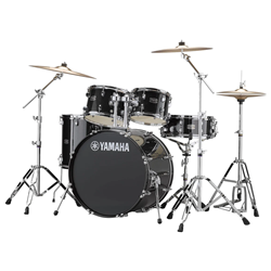 Yamaha RDP2561 BLG Rydeen Series 10, 12, 16ft, 14sd, 22k With Hw, Throne, Cymbals, Black Glitter