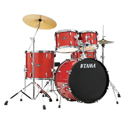 Tama ST52H5CCDS Stagestar 5pc Complete Drum Set w/ Cymbals - Candy Red Sparkle