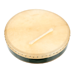 Cooper YP-17575 18" Emerald Bodhran Irish Harp Painted Logo