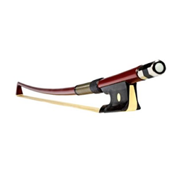 P&H PH1529 Bass Bow, French Style, Fiberglass Stick, 4/4-3/4 White Natural Horse Hair