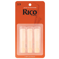 Rico RJA0325 Alto Sax  Reeds 2 1/2 Strength (3pk)