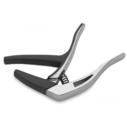 Stagg SCPX-CU CR Acoustic And Electric Guitar Spring-Action trigger Clamp Capo - Chrome