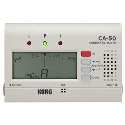 Korg CA50 Chromatic Tuner with Large LCD Screen, Adjustable Calibration Range, Reference Tone