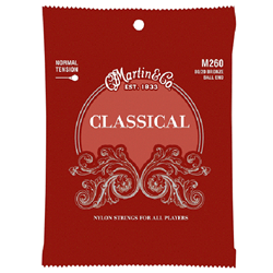 Martin M260 Classical Nylon Bronze Ball End Guitar Strings - Normal Tension Gauge 28-43