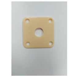 Bandstand P-H101 Jack Plate - Fits Les Paul, Plastic Cream