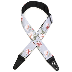 Fender 0990638043 Floral Design Guitar Strap - Grey