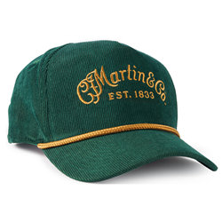 Martin 18NH0065 Vintage Corduroy Green w/Gold Logo Hat