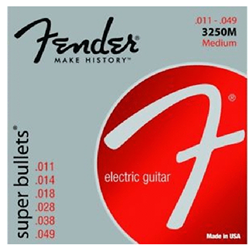 Fender 0733250408 3250 Super Bullets® Nickel Plated Guitar Strings