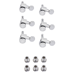 Fender 0990818500 Locking Stratocaster/Telecaster Vintage Buttons Tuning Machine Set - Chrome