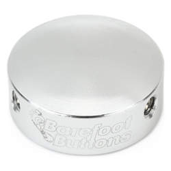 Barefoot Buttons 17-V1-BB-SV V1 Big Bore Replacement Footswitch Button - Silver