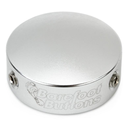 Barefoot Buttons 17-V1-ST-SV V1 Standard Replacement Footswitch Button - Silver