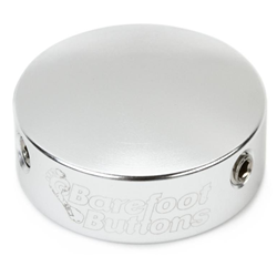 Barefoot Buttons 17-V2-ST-SV V2 Standard Replacement Footswitch Button - Silver