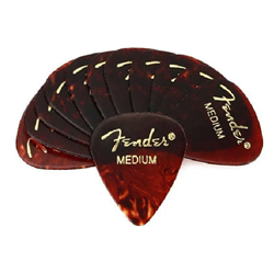 Fender 1980351800 Celluloid Medium Picks - Tortoiseshell (12pk)