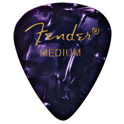 Fender 1980351876 Medium Premium Celluloid Picks 12 Pack - Purple Moto