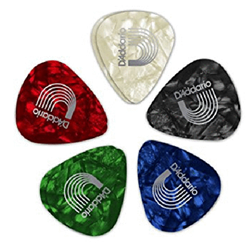 D'Addario 1CAP4-10 Classic Pearl Celluloid Medium Assorted Picks (10pk)