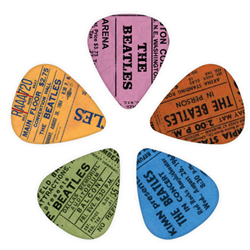D'Addario 1CWH4-10B11 The Beatles 1964 Tour Ticket Stub Picks (10pk)