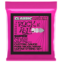 Ernie Ball 2253EB Classic Pure Nickel Super Slinky 9-42