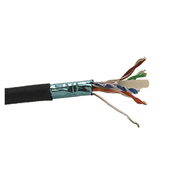 Provo 24404L6-BK CAT6 STP Cable 23-4pr SOL BC FL SH 550MHz CMR ETL FT4 RoHS – Black JKT