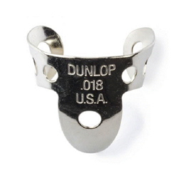 Dunlop 33P-018 Nickel Silver Finger & Thumbpicks .018" (5-Pack)