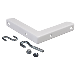 Da-Lite 40932 Wall Mount Brackets (Extends 6", Pair, White)