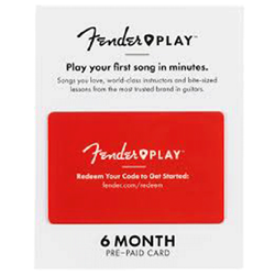 Fender 6206700001 Play Online Lessons 6-Month Subscription