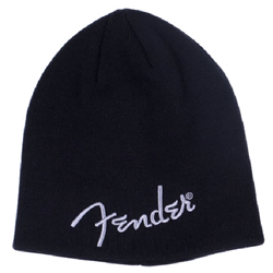 Fender 9106111706 Logo Beanie, Black
