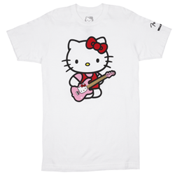 9190189406 Fender x Hello Kitty White Sleeve Hit Logo Tee- Medium
