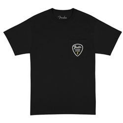 Fender 9192601406 Pick Patch Pocket Tees - Black Medium Tshirt