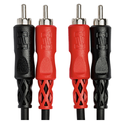 Hosa CRA-201 Stereo Cable Dual RCA Male To Dual RCA Male - 3 Ft