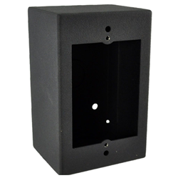 FSR FSR-17186 1 Gang Surface Mount Gang Box - Black