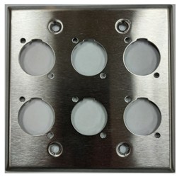 BRTB GP-06 2 Gang, 6 X D Sized Holes