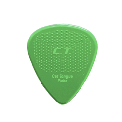 Cats Tongue J-CT53 10 Grip Brain 0.53mm Picks - Green (10pk)