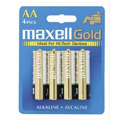 Maxell MALBP4AA AA 1.5V Batteries (4pk)