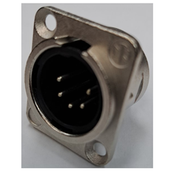 Neutrik NC5MD-L-1 5 Pin XLR Male D-Type Mount (DMX)