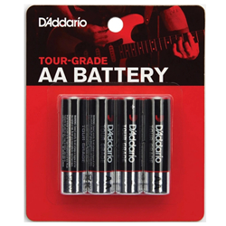 D'Addario PW-AA-04 Tour Grade AA 1.5V Alkaline Batteries (4pk)