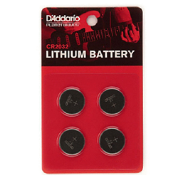 D'Addario PW-CR2032-04 CR2032 3V Lithium Battery (4pk)