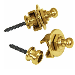 Schaller SCH14010501 S-Lock Strap Locks - Gold