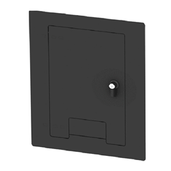 FSR WB-X1-CVR-BLK Flush-Mounted Locking Cover - Black