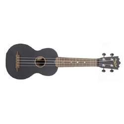 Beaver Creek BCABS-BLACK Ulina Soprano Ukulele Abs Black with Gig Bag