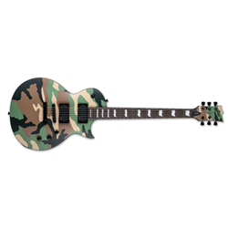 ESP LEC1000WCS LTD -W/ Fishman Fluence Modern Humbuckers - Woodland Camo Satin