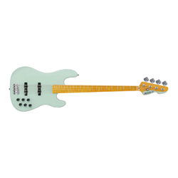 Markbass MB-GV-4-GLOXY-GR-CR-MP Gv 4 Gloxy 4 String Electric Bass Surf Green w/ Gig Bag
