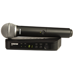Shure BLX24/PG58-H9 Wireless Vocal System with PG58 Microphone (H9: 512-542 MHz)