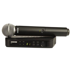 Shure BLX24R/SM58-H9 Wireless Handheld System with SM58 Microphone and Rack Mountable Receiver (H9: 512-542 MHz)