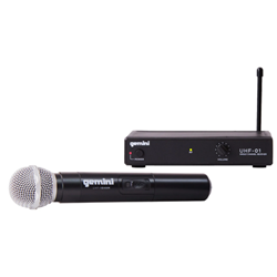 Gemini UHF-01M-F2 Wireless Handheld Microphone System