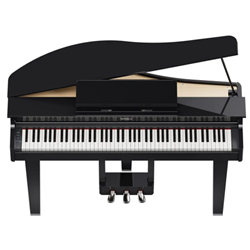 Roland GP-3-PE Low-Profile Digital Grand Piano - Polished Ebony