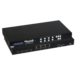 Muxlab 500444-US HDMI 4x4 Matrix Switch, 4K/60